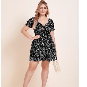 Plus size floral dress